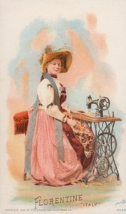 Máquina de coser, Florencia, Italia de American School